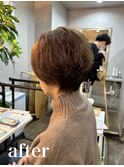 ポイントパーマでオシャレで