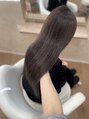 ユニック ウメダ(unique UMEDA) ブリーチなし透明感グレージュカラー