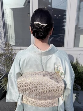 リル 新浜店(LiL) 入学式シニヨンアレンジ土橋34