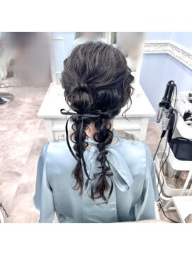 新宿コットン(cotton hair) 結婚式やパーティのヘアメ