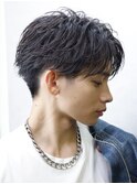 フェザーショートセンターパート【フェザーパーマ】