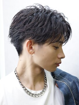 リップス 表参道店(LIPPS) フェザーショートセンターパート【フェザーパーマ】