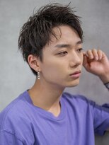 シティ(CITY)&nbsp;小久保styleフェザーパーマフェザーショートグレーエンドカラー