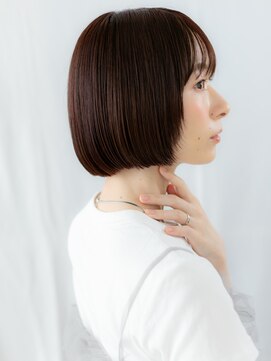 カバーヘア ブリス 大宮西口(COVER HAIR bliss) シースルーバング切りっぱなし小顔補正カット//大宮20代30代40代