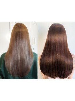 オージュアトリートメントで髪質改善！髪の内側から補修してくれるので、毛先までしっとり潤う艶髪に♪