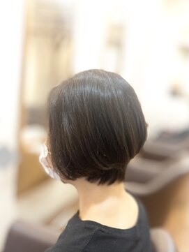 ヘアー グリーン(hair green) ショートボブ/ベージュカラー/30代40代50代【新百合ヶ丘美容院】