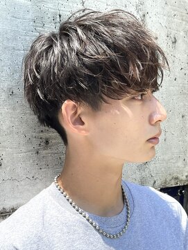 フィフス(fifth) 原宿ツイストスパイラルパーマメンズカットラウンドマッシュ30代