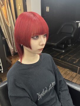 エデン メード(EDeN MAeD) #レッドカラー#レッド#ウルフカット