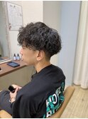 メンズカット/メンズパーマ/波巻きスパイラルパーマスタイル