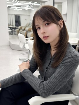 アマトウキョウスマートサロン(AMA TOKYO×Smart Salon) くびれレイヤー/顔まわりカット/レイヤーカット/小顔ヘア