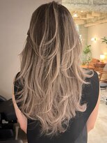 ハーパーズ 渋谷(harpers)&nbsp;ハイレイヤーホワイトベージュバレイヤージュ