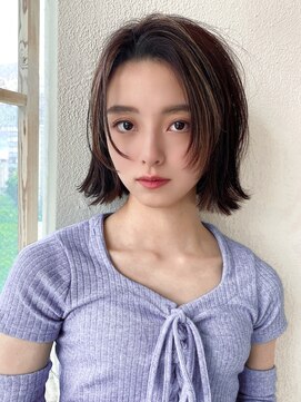 アフロート エル 錦糸町(AFLOAT L) 【20代30代】黒髪/切りっぱなしボブ/シースルー/クラゲヘアー