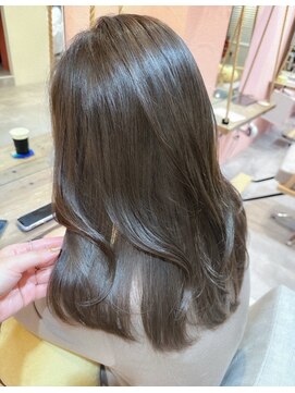 アットティー 金沢八景(at tee...) ブリーチ無しWカラー×Grayge°.＊