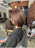 木村法子【ひし形フォルム×ペールブラウン】