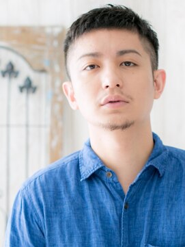 トニーアンドガイメン ホテル京阪仙台店(TONI&GUY MEN) 20代30代アッシュブラック短髪ビジカジフェードスタイルk仙台