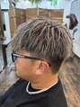 美容室 フラワー 平井店(flower)&nbsp;ホワイトメッシュ、メッシュ、ハイライト、ツイストパーマ