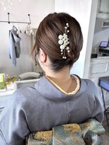 ヘアーブランドジン ヴェール(HAIR BRAND Jin Vert)&nbsp;ボブでもできる夜会巻き