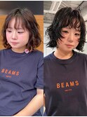 レイヤーボブパーマ