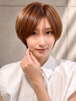 シー バイ ロンド 新宿(Sea by Lond)&nbsp;【福島】アースカラー耳かけくびれヘアショートボブ新宿