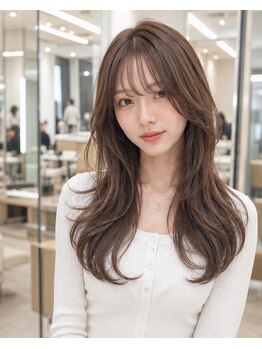 ジル バイ ジゼル 博多店(JILL by GiseL)の写真/レイヤーカットでスタイリングも簡単♪ブリーチなしWカラー透明感で理想の髪へ★