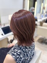 ケンジ 平塚 アネッタ(KENJE annetta)&nbsp;【ワンカラー】艶髪ピンクブラウン