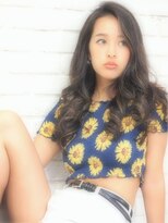 ザッツ 平井店(ZA'S) 黒髪モードロング×外国人風ミランダハイライト