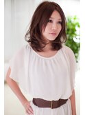 大人可愛い☆10代20代★毛先カール×透明感ナチュラルカラー