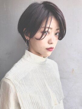 レンク(LENC) Coast.前髪長めのノームコアショート×ピンクバイオレット★