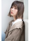 【FRAME  天王寺】切りっぱなし外ハネミディ
