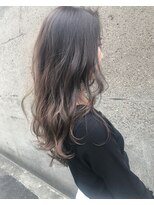 フィゼル 福島店(fizelle)&nbsp;ブリーチ無し透け感アッシュ＊池本弥桜