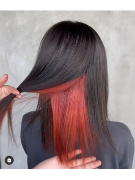 プールサイド(poolside) インナーカラーレッド