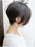 《knit銀座》大人黒髪20代30代40代ショートボブ丸み前下がり