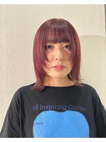 ディーボーイ 下通本店(D-BOY)&nbsp;#レイヤーカット #顔周りレイヤー #チェリーピンク