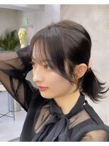 韓国前髪、小顔前髪カット、サイドバング、大人ガーリー