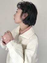 コフィー バイ メルト 吉祥寺(cofy by melt) 【三ツ井純】ほつれるカール ボブパーマ 無造作スタイリング