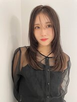 リコバイアフロート(riko by afloat)&nbsp;レイヤーカット/顔まわりカット/マロンカラー