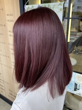 ジュイール 富士見ヶ丘(jouir) ピンクベージュ丸みショートボブマッシュショートくびれショート