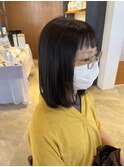 【福岡】ボブ髪質改善/ラベンダーブラック