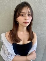 ロンド マーレ 天神大名店(Lond mare) デザインカラー/レイヤーカット/ウェットヘア/オリーブベージュ