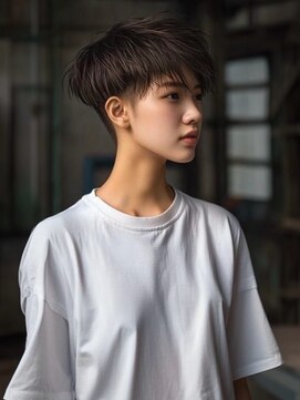 アルトリスト(Altruist Aging×HAIR&SPA) ☆イメチェンピンクベージュアンブレラカラー前髪クールショート