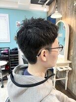 ブレス ヘアアンドスパ 湘南台(bless hair spa)&nbsp;アップバングメンズスタイル