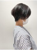 ハンサムショート×艶感カラー