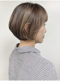 【morio原宿】大人　ショート　ハイライトカラー
