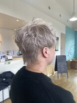 サラ 新宮店(SARA) 【福岡新宮】メンズショート×ホワイトベージュ 20代30代