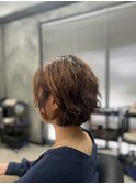 ボブ×ニュアンスパーマ