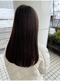暗髪オリーブカラー