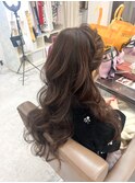 編み込み巻き下ろし