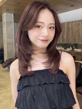 グランド(GRAND) セミロング30代40代ストレートレイヤー前髪なし前髪あり表参道