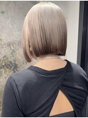 ハイトーンデザインカラーペールピンクベージュホワイトブロンド