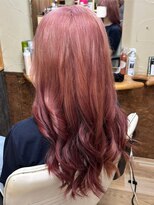 ナチュラルプラス 築町店(natural+)&nbsp;グラデーションピンク/10代/20代